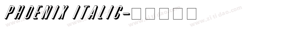Phoenix Italic字体转换